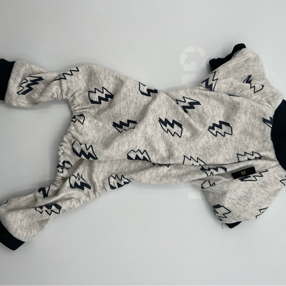 Fitwarm 100% Cotton Lightening Pet Clothes: Pajamas Onesies Size Medium